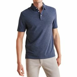 Faherty Movement Polo -Golf Sales Store faherty movement polo sea navy melange 01 00775.1676597253