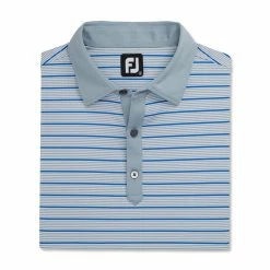 FootJoy Accented Stripe Lisle Self Collar Polo -Golf Sales Store footjoy accented stripe lisle self collar polo dove grey white royal 04 56081.1673901085