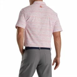FootJoy Chalk Line Print Stretch Pique Self Collar Polo 19 FootJoy Chalk Line Print Stretch Pique Self Collar Polo -Golf Sales Store footjoy chalk line print stretch pique self collar polo white coral 02 09083.1673900577