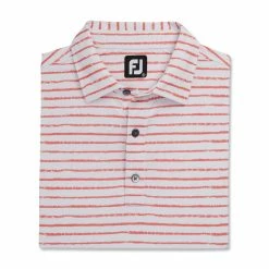 FootJoy Chalk Line Print Stretch Pique Self Collar Polo 21 FootJoy Chalk Line Print Stretch Pique Self Collar Polo -Golf Sales Store footjoy chalk line print stretch pique self collar polo white coral 04 71609.1673899455