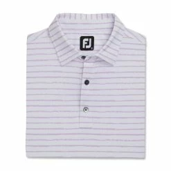 FootJoy Chalk Line Print Stretch Pique Self Collar Polo 17 FootJoy Chalk Line Print Stretch Pique Self Collar Polo -Golf Sales Store footjoy chalk line print stretch pique self collar polo white lavender 04 90151.1673907073