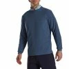 FootJoy Crewneck Pullover -Golf Sales Store footjoy crewneck pullover bluestone 01 19647.1673904911