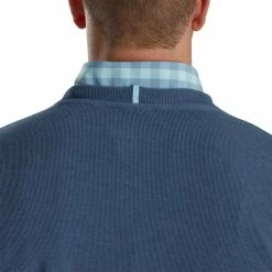 FootJoy Crewneck Pullover -Golf Sales Store footjoy crewneck pullover bluestone 03 73166.1673904998
