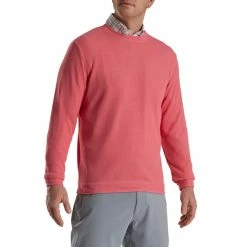 FootJoy Crewneck Pullover -Golf Sales Store footjoy crewneck pullover watermelon 01 53541.1673901171