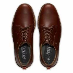 FootJoy Men's DryJoys Premiere Series Field Golf Shoes -Golf Sales Store footjoy dryjoys premiere series field golf shoes brown light grey 03 37996.1674673997