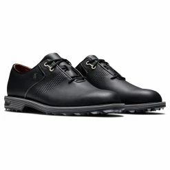 FootJoy Men's DryJoys Premiere Series Flint Golf Shoes -Golf Sales Store footjoy dryjoys premiere series flint golf shoes black orange 05 79231.1668002454
