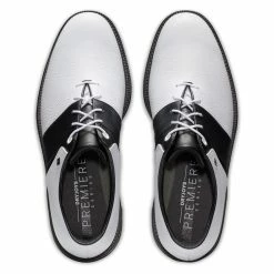 FootJoy Men's DryJoys Premiere Series Packard Golf Shoes -Golf Sales Store footjoy dryjoys premiere series packard golf shoes white black 03 68733.1676576794