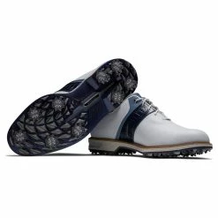 FootJoy Men's DryJoys Premiere Series Packard Golf Shoes -Golf Sales Store footjoy dryjoys premiere series packard golf shoes white navy 06 60261.1676576792