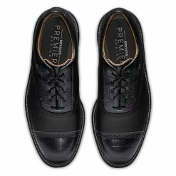 FootJoy Men's DryJoys Premiere Series Tarlow Golf Shoes -Golf Sales Store footjoy dryjoys premiere series tarlow golf shoes black 03 51186.1668633219