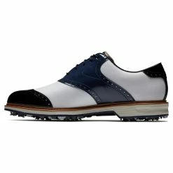 FootJoy Men's DryJoys Premiere Series Wilcox Golf Shoes 27 FootJoy Men's DryJoys Premiere Series Wilcox Golf Shoes -Golf Sales Store footjoy dryjoys premiere series wilcox golf shoes navy white 02 48779.1679063037