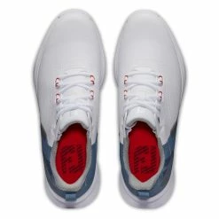 FootJoy Men's FJ Fuel Golf Shoes -Golf Sales Store footjoy fj fuel golf shoes white blue fog red 03 58088.1664304221
