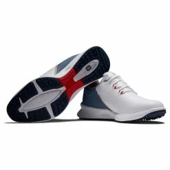 FootJoy Men's FJ Fuel Golf Shoes -Golf Sales Store footjoy fj fuel golf shoes white blue fog red 06 74376.1664304221