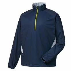 FootJoy FJ HydroKnit Rain Pullover -Golf Sales Store footjoy fj hydroknit rain pullover navy grey 01 32860.1659043372