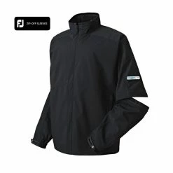 FootJoy FJ HydroLite Rain Jacket Zip-Off Sleeves -Golf Sales Store footjoy fj hydrolite rain jacket zip off sleeves black 03 92983.1632931061