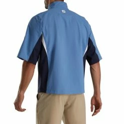 FootJoy FJ Hydrolite Short Sleeve Rain Shirt -Golf Sales Store footjoy fj hydrolite short sleeve rain shirt indigo navy 03 70805.1676494357