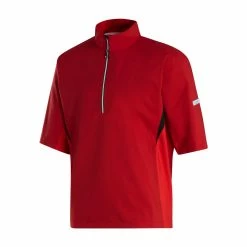 FootJoy FJ Hydrolite Short Sleeve Rain Shirt -Golf Sales Store footjoy fj hydrolite short sleeve rain shirt red 01 46240.1676494360