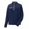FootJoy Fleece 1/4 Zip With Contrast Trim -Golf Sales Store footjoy fleece 1 4 zip with contrast trim navy white 01 53974.1632772100