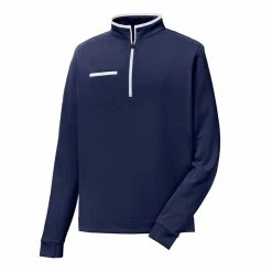 FootJoy Fleece 1/4 Zip With Contrast Trim