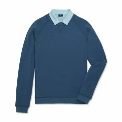 FootJoy French Terry Crewneck -Golf Sales Store footjoy french terry crewneck ink heather 04 31878.1673900204
