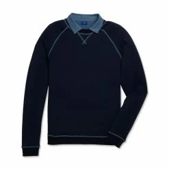 FootJoy French Terry Crewneck -Golf Sales Store footjoy french terry crewneck navy 04 46401.1673904993