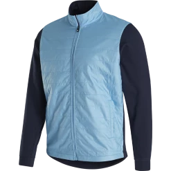 FootJoy Full-Zip Hybrid Jacket -Golf Sales Store footjoy full zip hybrid jacket light blue 01 83530.1632774035