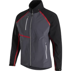 FootJoy HydroTour Rain Jacket 20 FootJoy HydroTour Rain Jacket -Golf Sales Store footjoy hydrotour rain jacket black charcoal red 01 84101.1646061159