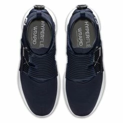 FootJoy Men's Hyperflex BOA Golf Shoes - Previous Season Style -Golf Sales Store footjoy hyperflex boa golf shoes navy white gold 03 04027.1668705030