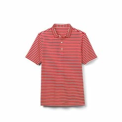 FootJoy Junior Striped Pique Self Collar Polo 12 FootJoy Junior Striped Pique Self Collar Polo -Golf Sales Store footjoy junior striped pique self collar polo red white 01 36896.1676586375