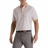 FootJoy Lisle Accented Stripe Self Collar Polo - FJ Logo 2 FootJoy Lisle Accented Stripe Self Collar Polo - FJ Logo -Golf Sales Store footjoy lisle accented stripe self collar polo fj logo pink white graphite 02 57483.1673905918