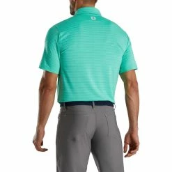 FootJoy Lisle Classic Pencil Stripe Polo -Golf Sales Store footjoy lisle classic pencil stripe polo green white 02 64969.1673900915