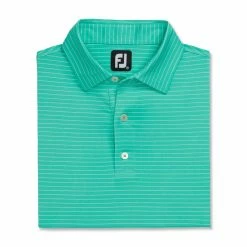 FootJoy Lisle Classic Pencil Stripe Polo -Golf Sales Store footjoy lisle classic pencil stripe polo green white 04 65924.1673905391