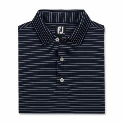 FootJoy Lisle Classic Pencil Stripe Polo -Golf Sales Store footjoy lisle classic pencil stripe polo navy white 04 51829.1673903813