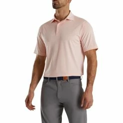 FootJoy Lisle Classic Pencil Stripe Polo -Golf Sales Store footjoy lisle classic pencil stripe polo quartz pink white 01 41988.1673900209