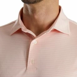 FootJoy Lisle Classic Pencil Stripe Polo -Golf Sales Store footjoy lisle classic pencil stripe polo quartz pink white 03 40237.1673901524