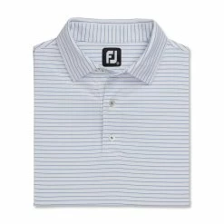 FootJoy Lisle Classic Pencil Stripe Polo -Golf Sales Store footjoy lisle classic pencil stripe polo white royal 04 00017.1673901594