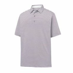 FootJoy Lisle Classic Stripe Self Collar Polo 7 FootJoy Lisle Classic Stripe Self Collar Polo -Golf Sales Store footjoy lisle classic stripe self collar polo white 01 52093.1632337616