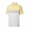 FootJoy Lisle Color Block Self Collar Polo 1 FootJoy Lisle Color Block Self Collar Polo -Golf Sales Store footjoy lisle color block self collar polo lemonade white dove grey 01 16774.1676587117