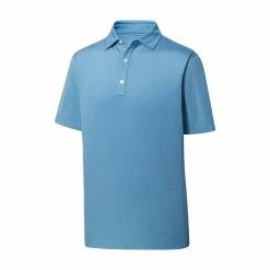 FootJoy Lisle Diamond Dot Print Self Collar Polo
