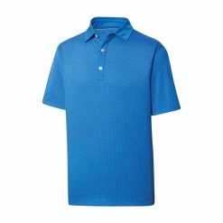 FootJoy Lisle Diamond Dot Print Self Collar Polo 7 FootJoy Lisle Diamond Dot Print Self Collar Polo -Golf Sales Store footjoy lisle diamond dot print self collar polo royal 01 57038.1648733535