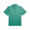 FootJoy Lisle Heather Pinstripe Self Collar Polo -Golf Sales Store footjoy lisle heather pinstripe self collar polo spearmint navy 01 65323.1632408633