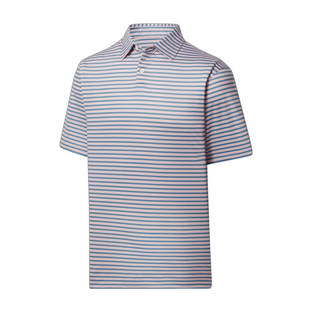 FootJoy Lisle Mini Regimental Stripe Self Collar Polo 4 FootJoy Lisle Mini Regimental Stripe Self Collar Polo - Image 2