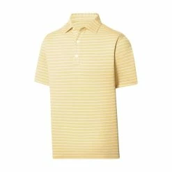 FootJoy Lisle Triple Pinstripe Self Collar Polo -Golf Sales Store footjoy lisle triple pinstripe self collar polo lemonade 01 90800.1676598056