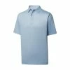 FootJoy Lisle ZigZag Print Self Collar Polo