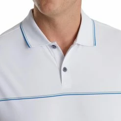 FootJoy Small Details Stretch Pique Knit Collar Polo -Golf Sales Store footjoy small details stretch pique knit collar polo white 03 10393.1673900420