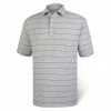 FootJoy Spun Poly Stripe Polo - Self Collar - Closeout -Golf Sales Store footjoy spun poly stripe polo self collar heather grey 01 19316.1632420088