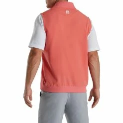 FootJoy Stretch Woven Vest With Knit Accents 31 FootJoy Stretch Woven Vest With Knit Accents -Golf Sales Store footjoy stetch woven vest with knit accents coral 02 62767.1673904981