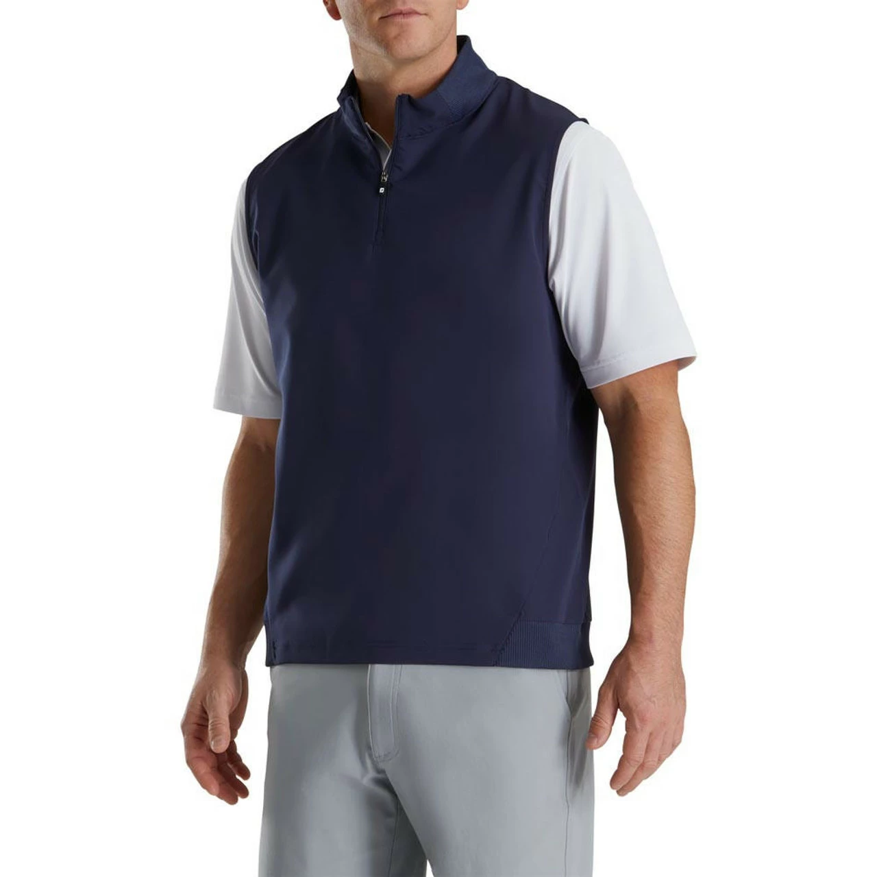 FootJoy Stretch Woven Vest With Knit Accents 11 FootJoy Stretch Woven Vest With Knit Accents - Image 9