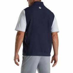 FootJoy Stretch Woven Vest With Knit Accents 27 FootJoy Stretch Woven Vest With Knit Accents -Golf Sales Store footjoy stetch woven vest with knit accents navy 02 24814.1673901543