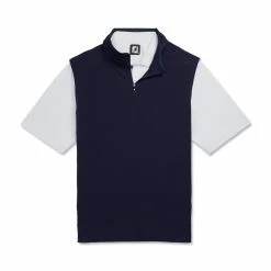 FootJoy Stretch Woven Vest With Knit Accents 29 FootJoy Stretch Woven Vest With Knit Accents -Golf Sales Store footjoy stetch woven vest with knit accents navy 04 71696.1673903036