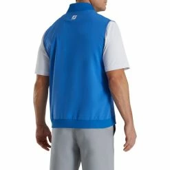 FootJoy Stretch Woven Vest With Knit Accents 23 FootJoy Stretch Woven Vest With Knit Accents -Golf Sales Store footjoy stetch woven vest with knit accents royal 02 44691.1673903579